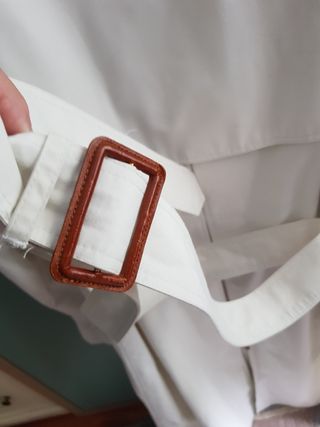 Gabardina blanco roto