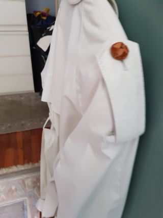 Gabardina blanco roto