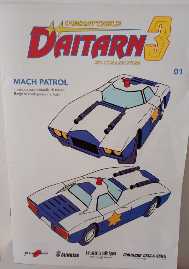 Mach Patrol Daitarn 3 3D collection