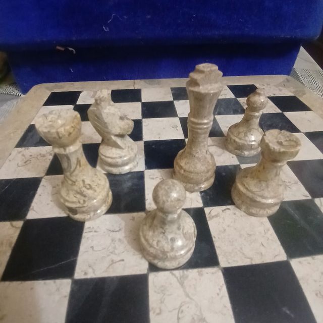 Xadrez em mármore ônix