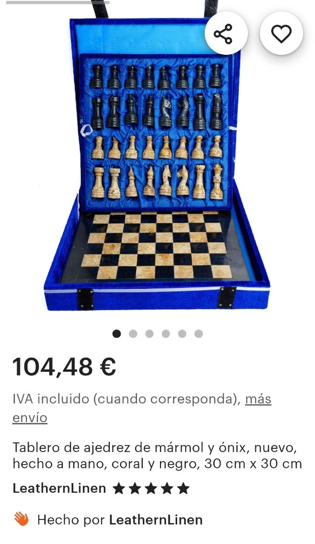 Xadrez em mármore ônix