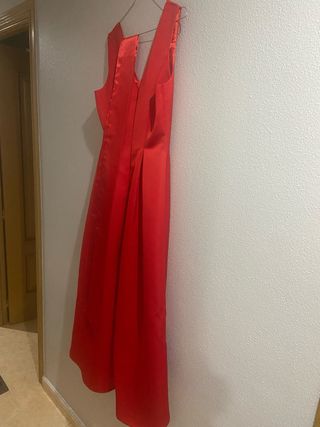 Vestido largo de fiesta rojo pasion.