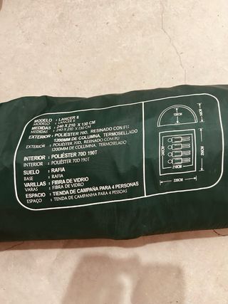 Tienda campaña Boomerang como nueva