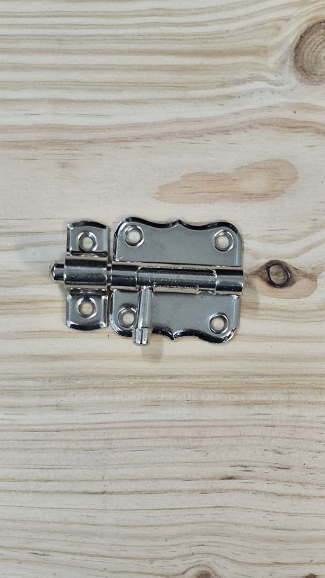 pasador pestillo plateado cromado