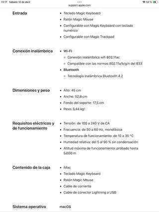 Imac 21”