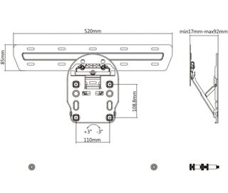 Soporte TV Samsung Qled ultra delgado