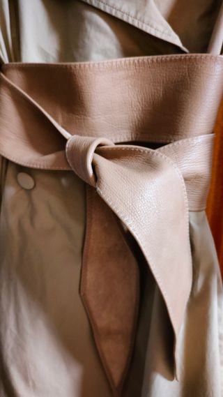 Vestido camisero gabardina