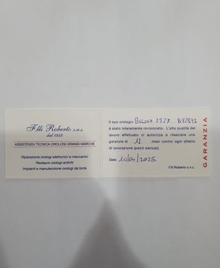 Orologio Bulova Vintage