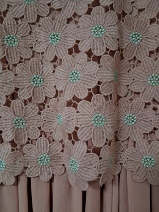 Vestido niña ceremonia rosa