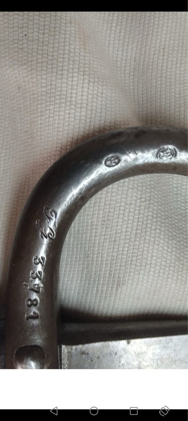 Coleccionismo Militar marcado  en todo mango hoja