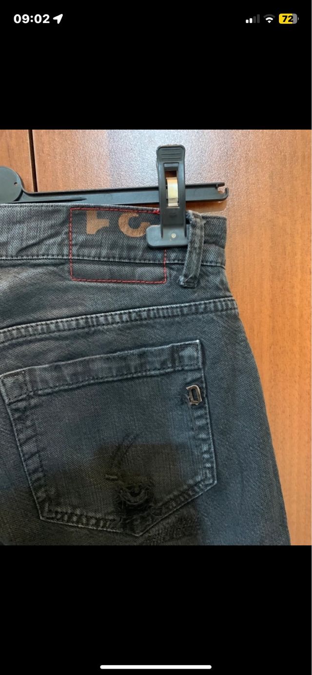 Jeans Dondup neri strappati