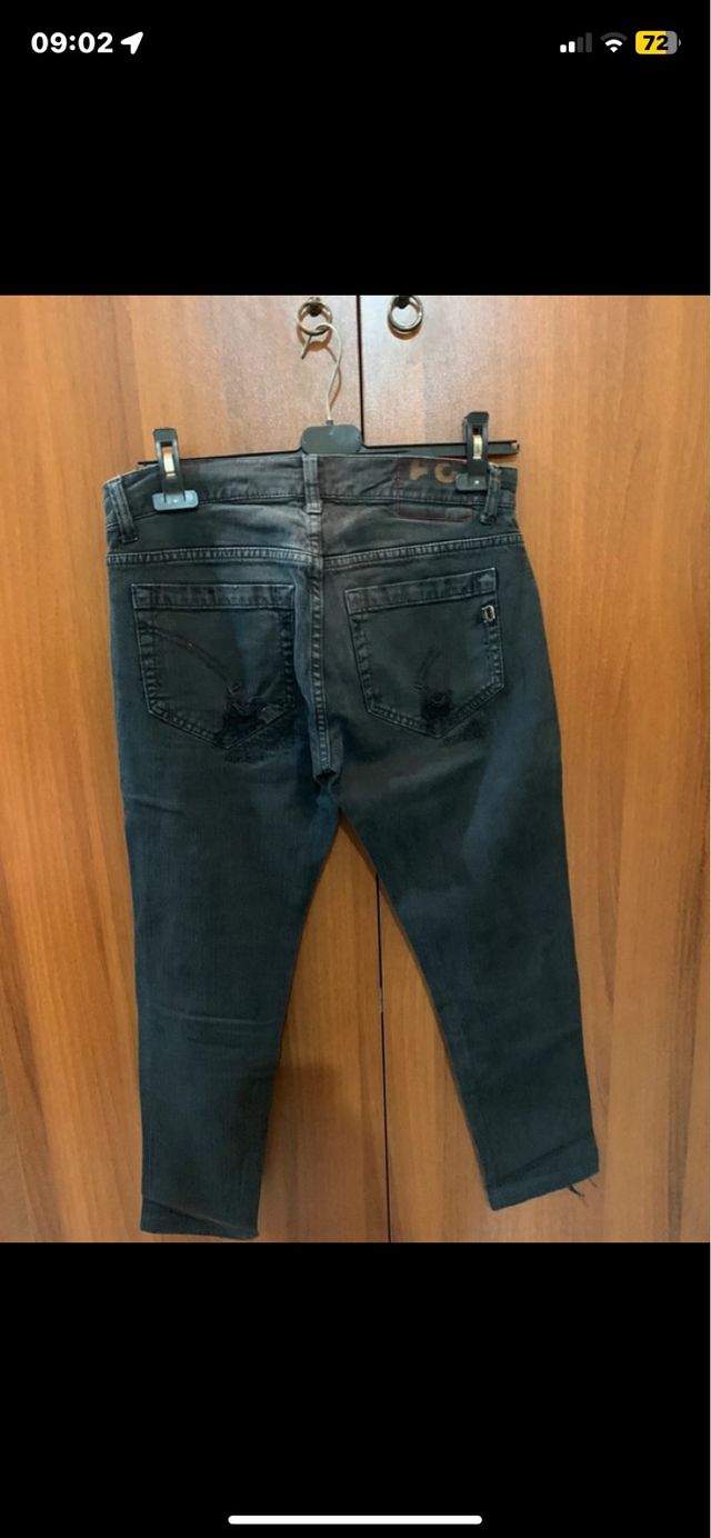 Jeans Dondup neri strappati