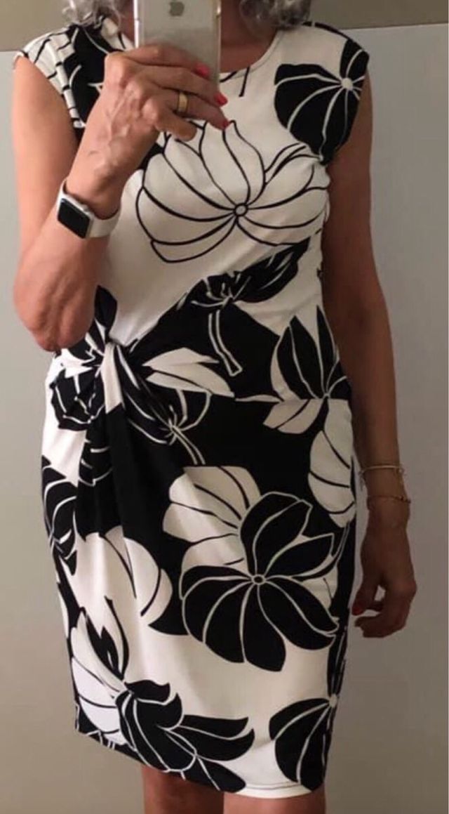 Vestido Punto Roma - Blanco&Negro - Talla P