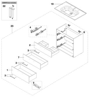 Mueble de Baño Roca Unik Victoria