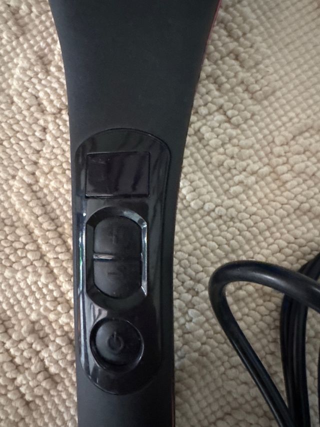 Spazzola lisciante capelli - nera e rosa