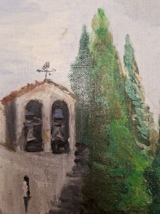 Cuadro al óleo Sant Martí de Riells