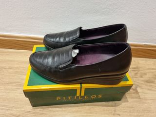 Zapatos Pitillos negros - cuña