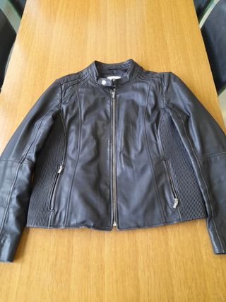 Cazadora de cuero mujer talla XL