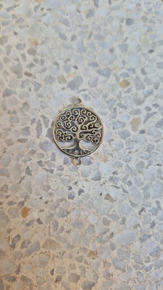 Colgante árbol de la vida de plata para pulsera