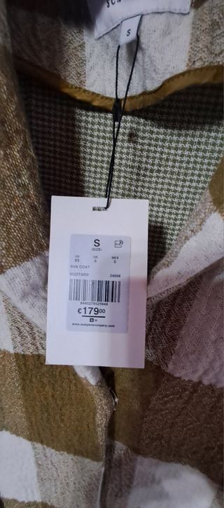 Abrigo cuadros Scalpers - Verde oliva