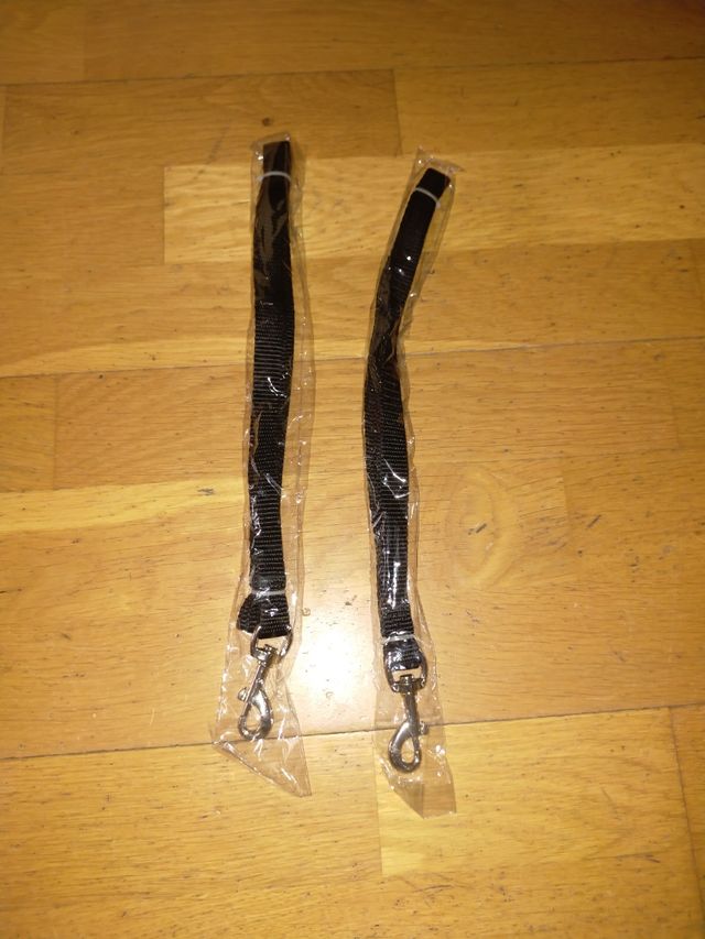 2 Correas perro - Negras