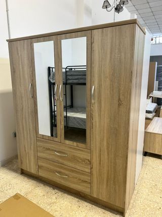 Armario 4 puertas DNWAR con espejos
