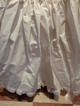 Cancan fallera blanco