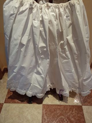 Cancan fallera blanco