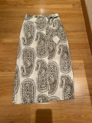 Falda pareo midi de Massimo Dutti