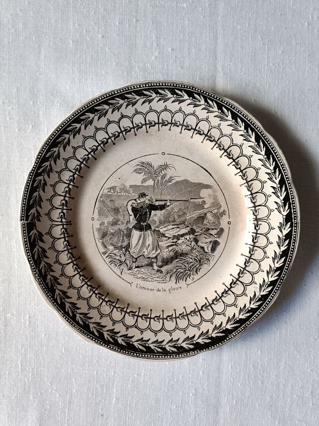 3 Platos Sarreguemines antiguos