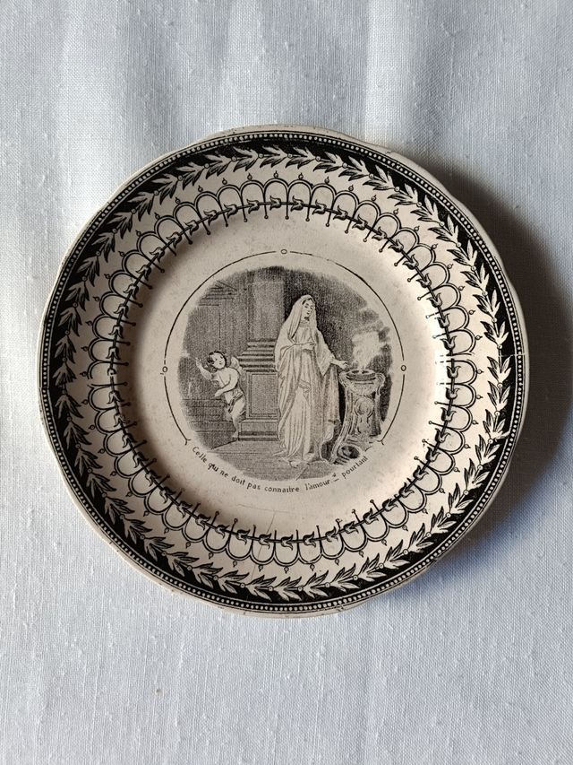 3 Platos Sarreguemines antiguos