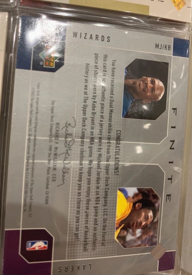 Carta Upper deck Michael Jordan Kobe Bryan Bulls