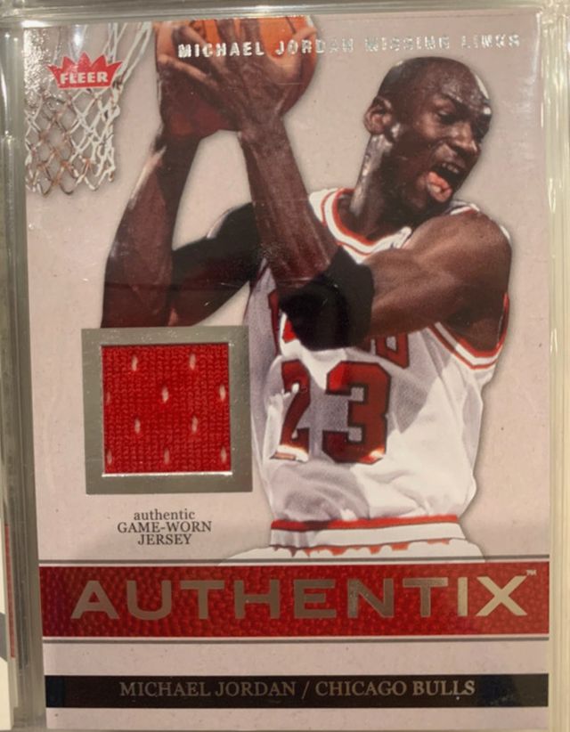 Carta Upper deck Michael Jordan Bulls Jersey Card