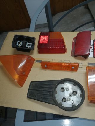 Tulipas coche furgoneta  clasico