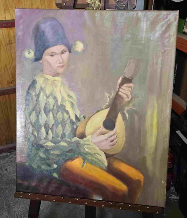 CUADRO MUJER ARLEQUIN DE FILIBERT GONZALEZ ZAFRA