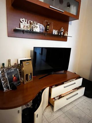 Mobile TV legno chiaro/scuro