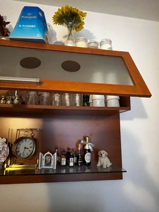 Mobile TV legno chiaro/scuro