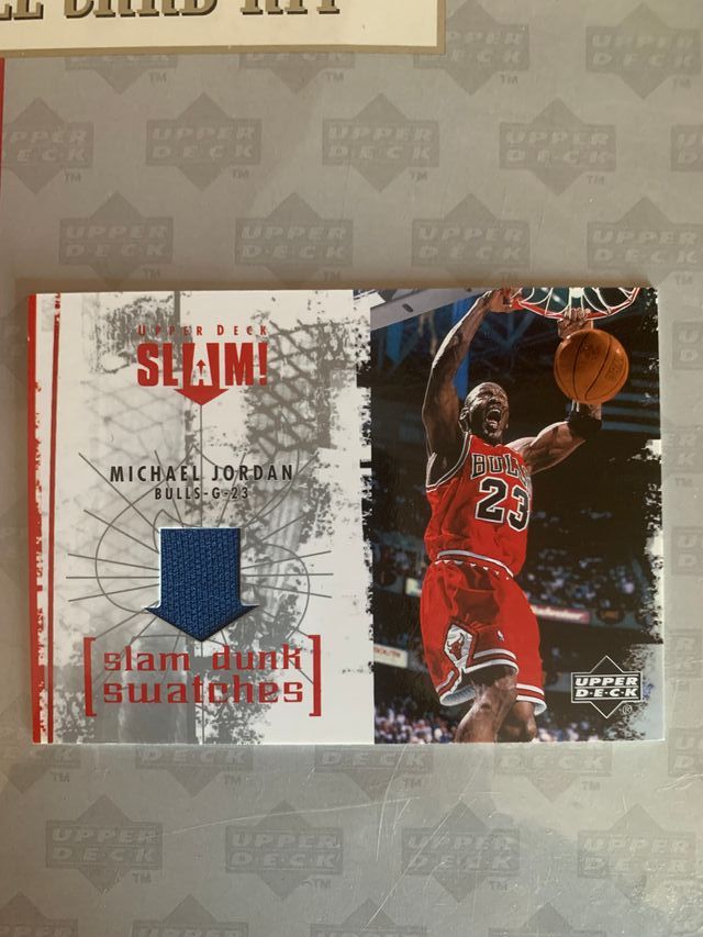 Carta Upper deck Michael Jordan Bulls Jersey card