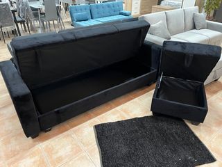 SOFA CAMA CLIC CLAC CON PUFF + ARCON ¡NUEVO!