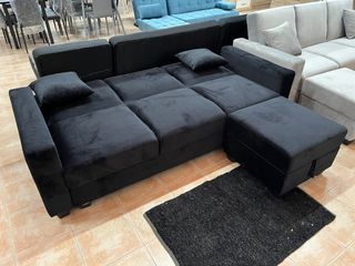 SOFA CAMA CLIC CLAC CON PUFF + ARCON ¡NUEVO!