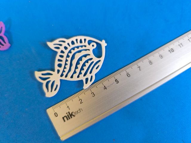 Pesci fustellati in gomma eva