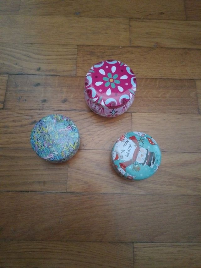 3 Candele profumate in latta