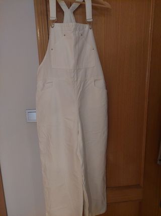Mono blanco largo vaquero Mango 
