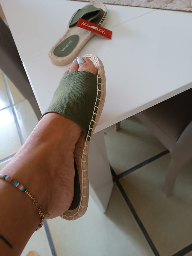 Mocassino verde in tela 'Yamamay' 