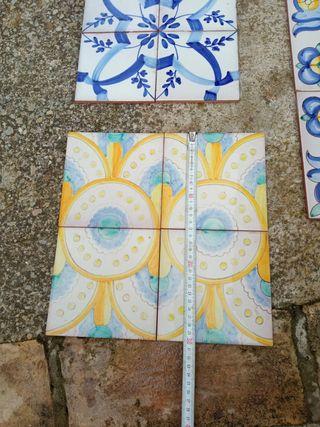 Azulejos pintados a mano - 4 uds