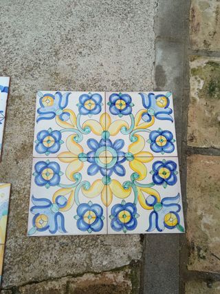 Azulejos pintados a mano - 4 uds