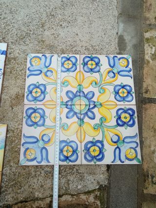 Azulejos pintados a mano - 4 uds
