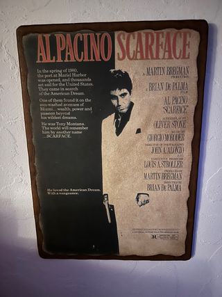 Cartel Scarface Al Pacino Vintage