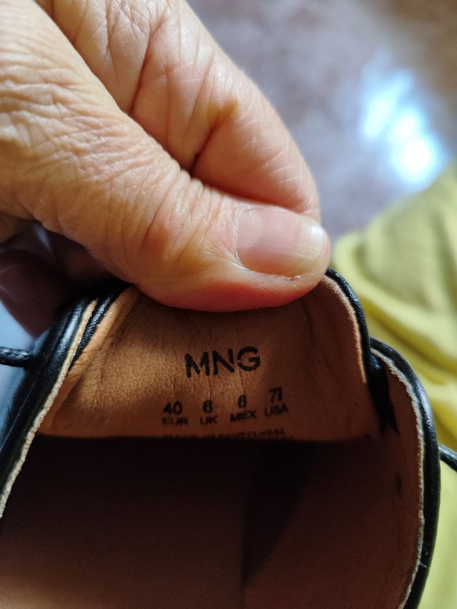 Zapatos piel, hombre talla 40