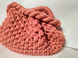 Borsa uncinetto rosa